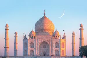Posters, Stampe Taj Mahal - Sunset, (91.5 x 61 cm)