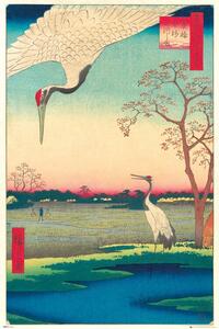 Posters, Stampe Hiroshige - Kanasugi at Mikawashima, (61 x 91.5 cm)