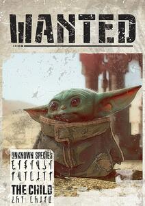 Posters, Stampe Star Wars The Mandalorian - Baby Yoda Wanted, (61 x 91.5 cm)