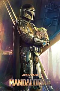 Posters, Stampe Star Wars The Mandalorian - Clan di due