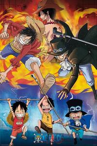 Posters, Stampe One Piece - Ace Sabo Luffy, (61 x 91.5 cm)