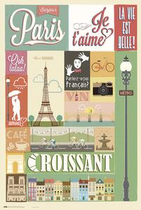 Posters, Stampe Paris - Collage, (61 x 91.5 cm)