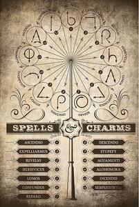 Posters, Stampe Harry Potter - Spells and Charms, (61 x 91.5 cm)