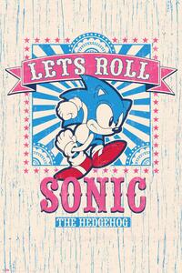 Posters, Stampe Sonic the Hedgehog - Let s Roll