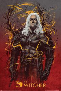Posters, Stampe The Witcher - Geralt the White Wolf, (61 x 91.5 cm)