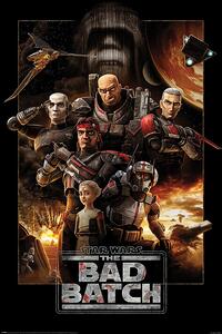 Posters, Stampe Star Wars The Bad Batch - Montage, (61 x 91.5 cm)