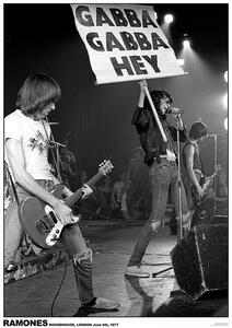 Posters, Stampe Ramones Roundhouse - London 1977, (59.4 x 84.1 cm)