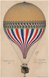 Posters, Stampe E Hamelin - Hei luftballon Le Tricolore, (61 x 91.5 cm)