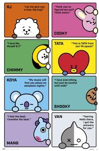 Posters, Stampe BT21 - Characters, (61 x 91.5 cm)