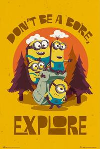Posters, Stampe Minions - Don t Be Bore Explore, (61 x 91.5 cm)