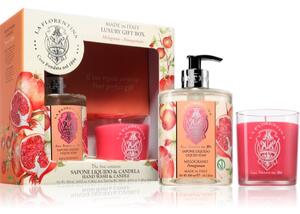 La Florentina Pomegranate Hand Wash and Candle confezione regalo