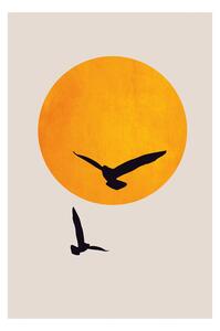 Posters, Stampe Kubistika - Birds in the sky, (40 x 60 cm)