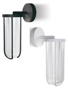 GOCCIA APPLIQUE DA ESTERNO IP54 IN ALLUMINIO BIANCO O NERO LED 12W LUCE 3000K E 4000K DI SOVIL