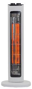 Stufa Elettrica ad Infrarossi 23x23x61,5 cm 800W Moel Maui 840C Bianca