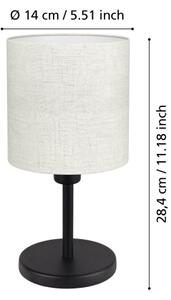 Eglo 32219 - Lampada da tavolo MONTETTO 1xE14/40W/230V crema/nera