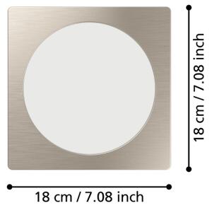 Eglo 901409 - Lampada da incasso a LED FUEVA LED/10,5W/230V 16,6x16,6 cm cromo