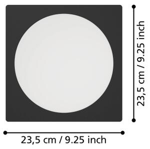 Eglo 901393 - Plafoniera LED ad incasso FUEVA LED/18,5W/230V 21,6x21,6 cm nero