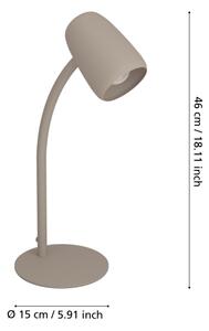 Eglo 901829 - Lampada da tavolo CARLO 1xE14/18W/230V color crema