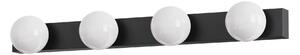 Brilagi - Illuminazione LED per specchio da bagno HOLLYWOOD 4xLED/3W/230V IP44 nera