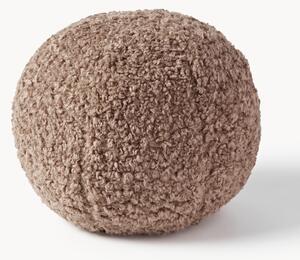 Cuscino decorativo rotondo in teddy Dotty