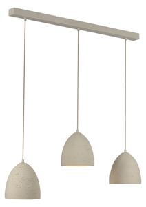 Schöner Wohnen 12541-42 - Lampada a sospensione su cavo TRAVENTA 3xE27/40W/230V in cemento