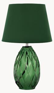 Lampada da comodino con base in vetro Crystal Velvet