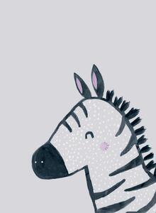 Illustrazione Inky zebra, Laura Irwin