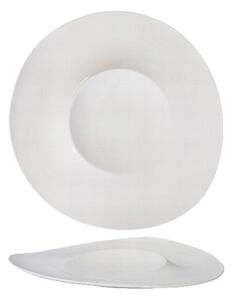 Essentia Magnesium Orbit Piatto Gourmet 26,5 cm Set 2 Pz In Porcellana Bianca