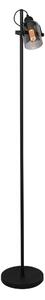 Freelight Lampada da terra Fumoso, altezza 143 cm, nero/grigio fumo