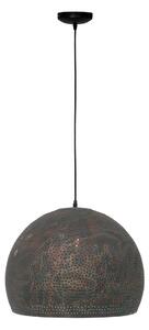 Freelight Lampada a sospensione Fori, Ø 45 cm, marrone, metallo