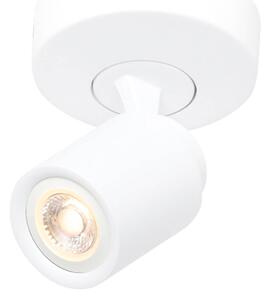 Freelight Faretto da soffitto Razza, bianco, Ø 13 cm, metallo