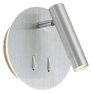 Lampada da Parete Moderna in Acciaio con LED e USB-C - Croft