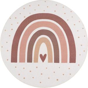 Tappeto per bambini color crema lavabile ø120 cm Coco 1132 – Ayyildiz Carpets