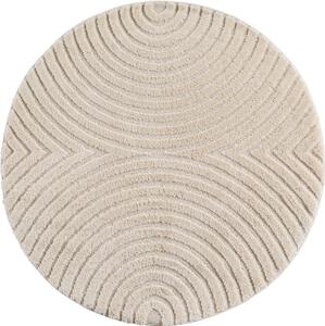 Tappeto rotondo color crema ø 160 cm Art 1122 – Ayyildiz Carpets