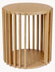 Tavolino rotondo in legno di quercia Drum