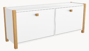 Scarpiera con gambe in legno di betulla Hannover