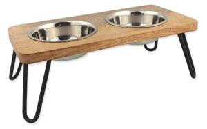 Set di ciotole con supporto in legno per cane Dog Fantasy – Plaček Pet Products