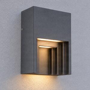 Applique da esterni a LED Aurali Lindby, Nero, Alluminio, Moderno, Applique LED da esterni