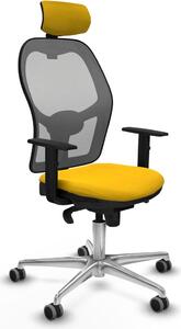 Sedia da ufficio con poggiatesta Piqueras y Crespo 1D086G2 Giallo