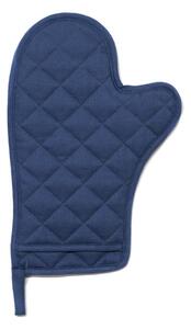 Maison Sucrée Guanto Forno Trapuntato Essenziale var.11 Blu 18x32cm Misto Lino