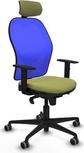 Sedia da ufficio con poggiatesta Piqueras y Crespo 1D036G2 verde