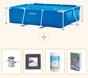 Piscina fuori terra rettangolare - 220x150x60 cm - 5 pezzi - Modello SCB125