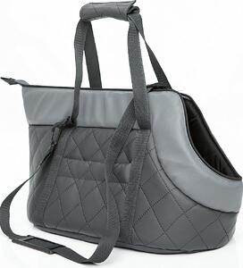Borsa da trasporto per cani -25x50x27 cm- morbidamente imbottita, lavabile, con maniglia di trasporto