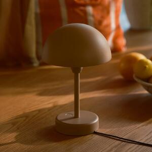 Nordlux Lampada da tavolo LED ricaricabile Ellen To-Go, marrone, alluminio dimmerabile, Marrone / Ruggine, Soggiorno / Sala da pranzo, Alluminio, Scandinavo