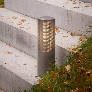 Nordlux Lampione da giardino Sidara, dimmerabile, Alluminio / Grigio / Zincato, Alluminio, Moderno, Lampada da esterni