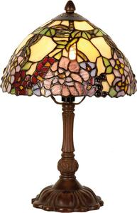 Lampada da tavolo Tiffany Clayre & Eef Ø 22x32 cm Fiori di vetro verde giallo