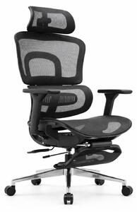 Sedia da ufficio ergonomica con schienale regolabile e poggiatesta