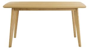Tavolo da pranzo rettangolare scandinavo in legno chiaro di quercia L150 cm LEENA