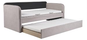 Letto a scomparsa in tessuto taupe 90 x 190 cm EDISON
