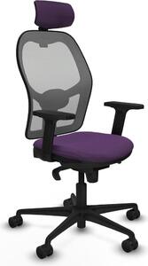 Sedia da ufficio con poggiatesta Piqueras y Crespo 2D036N2 Viola